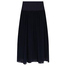 Ulla Johnson Vika Midi Skirt Navy Blue Cotton Blue Navy blue