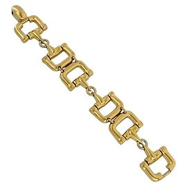 Bracciale Gucci Horsebit Link D'oro Metallico
