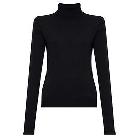 Dolcevita Dsquared2 con logo nero in lana Nero