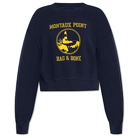 Rag & Bone Sweatshirt com estampado Azul Azul marinho