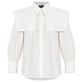 Apc Camicia con ampio colletto rimovibile Bianco Crudo