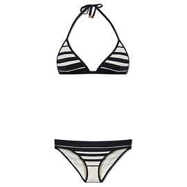 Tom Ford Bikini schwarz gestreift Schwarz