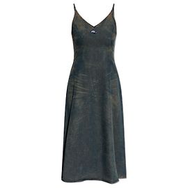 Diesel DE-BELD-S Kleid Blau Lyocell Blau Marineblau