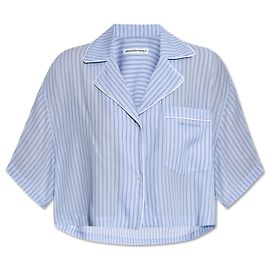 T By Alexander Wang Camicia loose-fit a righe Blu