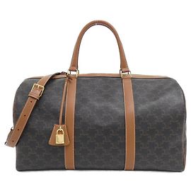 Céline Mala de Viagem Celine Triomphe Canvas Marrom