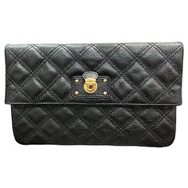 Marc Jacobs Leather Clutch Bag Black