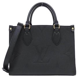 mala Louis Vuitton Monogram Empreinte OnTheGo PM Preto
