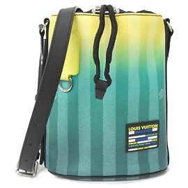 Bolsa de Ombro Louis Vuitton Day Break Damier Stripe Verde