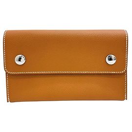 Bolsa de ombro Hermès Nappe a Porter em couro de bezerro Marrom