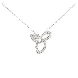 Collier Harry Winston Lily Cluster Platinum950 Argenté Métallisé