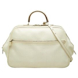 Valextra Serie S Large 2way Handbag White