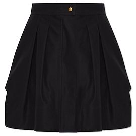 Max Mara Cafila Rock aus Baumwolle Schwarz Schwarz
