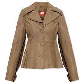 Diesel Lederjacke `L-ATOYA` Braun Beige