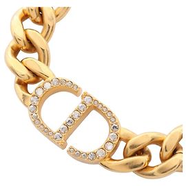 Collana Dior CD Logo D'oro Metallico