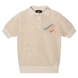 Dsquared2 Polo capsule `Summer Lovers` Blanc Écru
