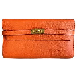 Hermès Geldbörse Orange