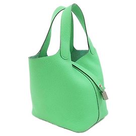 Bolsa Hermès Picotin Lock PM em Taurillon Clemence Verde
