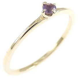 Autre Marque Crocce K10 Gelbgold Amethyst Ring Golden