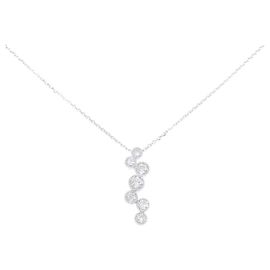 Autre Marque Diamantenhalskette Au750 Silber