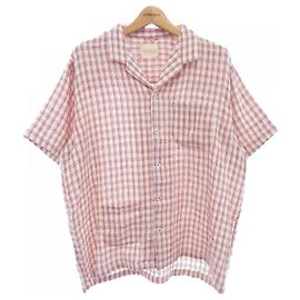 Autre Marque Camicia in cotone harago Bianco Rosso