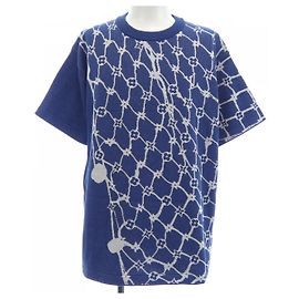Louis Vuitton Cotton Short Sleeve Knit Azul Azul marinho