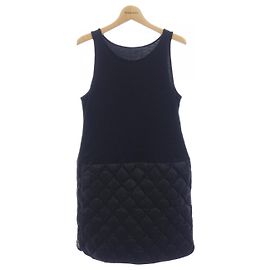 Moncler Kleid Schwarz aus Textil Schwarz