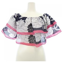 Chanel Top Schwarz Weiß Schwarz Weiß
