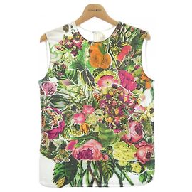 Top floreale Marni Bianco