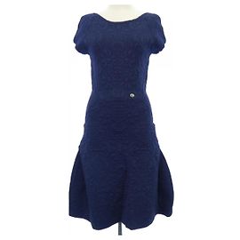 Chanel Kleid Blau Marineblau