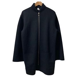 Hermès Hermes Bias H Knit Coat Black
