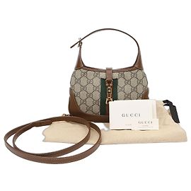 Gucci Borsa Jackie Mini Hobo Beige Marrone