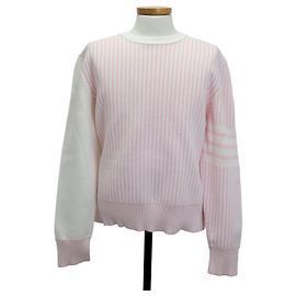 Thom Browne Pull en maille Sprite Pink Rose
