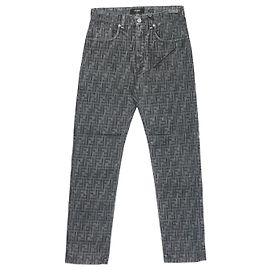 Fendi Pantalones vaqueros de pierna recta Allover Monogram APSW Multicolor