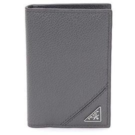 Prada Tarjetero de Saffiano Castaño