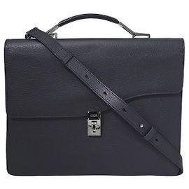 Dior Pasta Elite Saddle Flap em couro de bezerro grão Sacola de documentos Silver Black Preto
