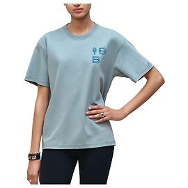 Hermès T-shirt Maxi à manches courtes Bleu