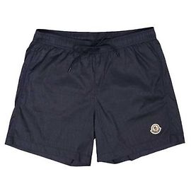 Moncler Pantaloncini da bagno in jacquard monogram Multicolore