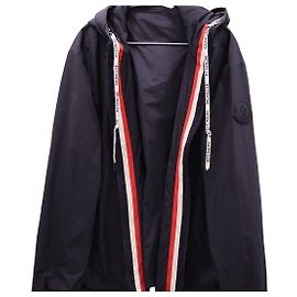 Giacca con cappuccio Moncler Karlas Blu Scuro Blu