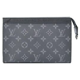 Louis Vuitton Bolsa Tiracolo Monogram Eclipse Reverse Canvas Gas Tank Marrom