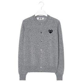 Comme Des Garcons Strickcardigan Herz Gray AX Braun