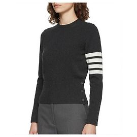 Thom Browne Pull-over classique en maille de cachemire Marron