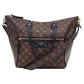 Louis Vuitton Borsa Tote Monogram Canvas MM Nero Marrone