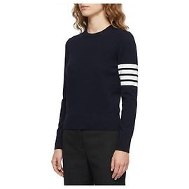 Thom Browne Wollpullover in entspannter Passform Blau