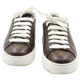 Louis Vuitton Monogram Canvas Timeout Women's Sneakers Brown