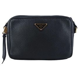 Bolsa tiracolo Prada Camera em couro marrom Marrom