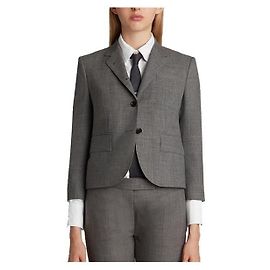 Thom Browne Classic Wool Jacket Gray Brown