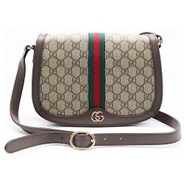 Gucci Borsa a Tracolla Web Ophidia GG Small Marrone