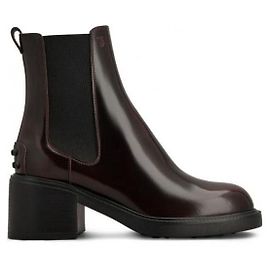 Tod's Leather Ankle Boots Red