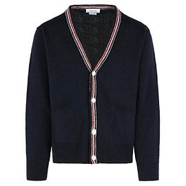 Thom Browne Cardigã de patchwork intarsia Azul