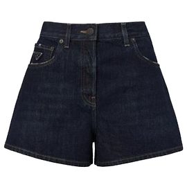 Prada Denim Shorts Blau Blau